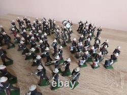 Britains Eyes Right Royal Marines Band 90+ Figures 54mm Plastic Toy Soldiers