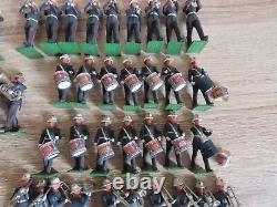 Britains Eyes Right Royal Marines Band 90+ Figures 54mm Plastic Toy Soldiers