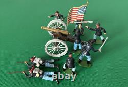 Britains Eyes Right / Swoppets ACW Federal Gun Crew + Others No 35