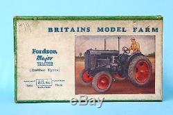 Britains Farm #128f Fordson Major E27n Tractor Vnm Green Box 1948-52