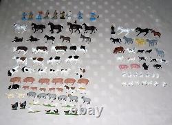 Britains Farm Bundle 1/72 9 Figures & 55 farm animals + 35 unbranded animals