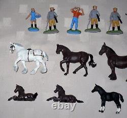 Britains Farm Bundle 1/72 9 Figures & 55 farm animals + 35 unbranded animals