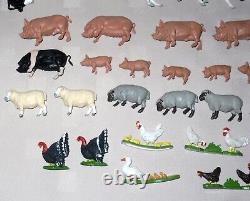 Britains Farm Bundle 1/72 9 Figures & 55 farm animals + 35 unbranded animals