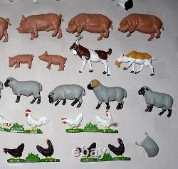 Britains Farm Bundle 1/72 9 Figures & 55 farm animals + 35 unbranded animals