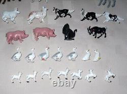 Britains Farm Bundle 1/72 9 Figures & 55 farm animals + 35 unbranded animals