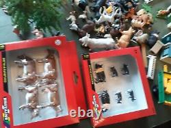 Britains Farm, huge lot, plastic figures, animals, trees, tractors, buildings