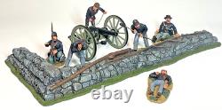 Britains Fire At The Angle, Union Cannon Crew & Wall American Civil War #17532