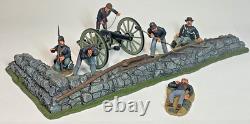 Britains Fire At The Angle, Union Cannon Crew & Wall American Civil War #17532