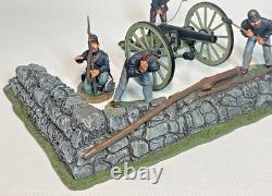 Britains Fire At The Angle, Union Cannon Crew & Wall American Civil War #17532