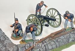 Britains Fire At The Angle, Union Cannon Crew & Wall American Civil War #17532