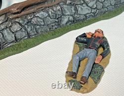 Britains Fire At The Angle, Union Cannon Crew & Wall American Civil War #17532