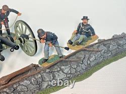 Britains Fire At The Angle, Union Cannon Crew & Wall American Civil War #17532
