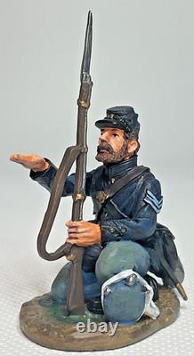 Britains Fire At The Angle, Union Cannon Crew & Wall American Civil War #17532