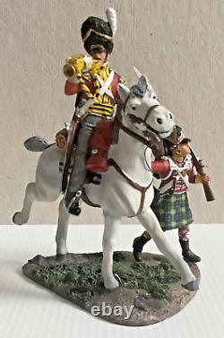 Britains, Forward Gordon's No 2, Scots Grey Bugler Waterloo Napoleonic #36061