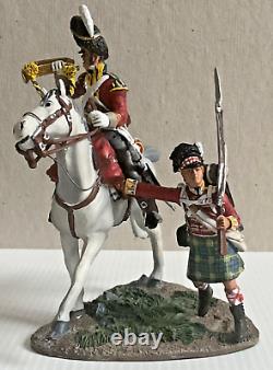 Britains, Forward Gordon's No 2, Scots Grey Bugler Waterloo Napoleonic #36061