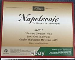 Britains, Forward Gordon's No 2, Scots Grey Bugler Waterloo Napoleonic #36061