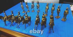 Britains Gilt Figures C 1912 Scots Greys, Dragoons etc 15 Pieces RARE