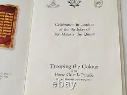 Britains HM Queen Elizabeth II Trooping the Colour Mounted + 1953 Program