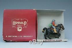 Britains Herald ECW #H402 Mounted Roundhead Officer SCARCE Colour #2