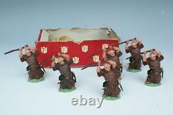 Britains Herald #H1492 Friar Tuck x 6 (MINT in Part'Rahere' Street Maroon Box)