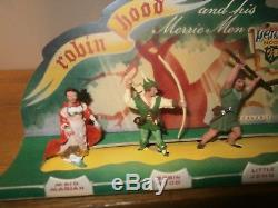Britains Herald Models Robin Hood And His Merrie Men On Card Display Very Rare