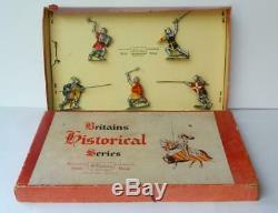 Britains Historical Series Vintage 1954 Boxed Lead Knights Of Agincourt Set 1664