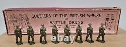 Britains Hollowcast Set No. 1858 British Infantry In Battle Dress