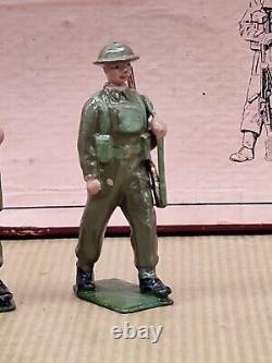 Britains Hollowcast Set No. 1858 British Infantry In Battle Dress