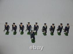 Britains Hollowcast Wwi Royal Navy Sailors Running At The Trail Excellent Set