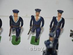 Britains Hollowcast Wwi Royal Navy Sailors Running At The Trail Excellent Set