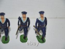 Britains Hollowcast Wwi Royal Navy Sailors Running At The Trail Excellent Set