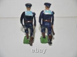 Britains Hollowcast Wwi Royal Navy Sailors Running At The Trail Excellent Set