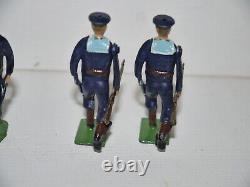 Britains Hollowcast Wwi Royal Navy Sailors Running At The Trail Excellent Set