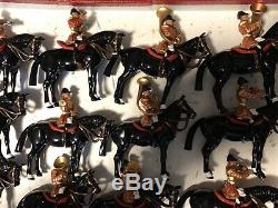 Britains Huge 28 Piece Band Of The Life Guards. 54mm Lead Figures. Post War