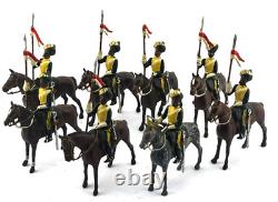 Britains Indian Army Lancers Repainted Hyderabad Lancers 54mm Toy Soldier Bundle