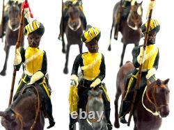Britains Indian Army Lancers Repainted Hyderabad Lancers 54mm Toy Soldier Bundle