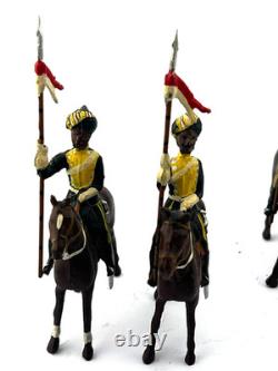 Britains Indian Army Lancers Repainted Hyderabad Lancers 54mm Toy Soldier Bundle