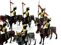 Britains Indian Army Lancers Repainted Hyderabad Lancers 54mm Toy Soldier Bundle
