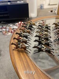 Britains & Jo Hill Co Lead Racehorse Collection 49 Horses Race Game Pre War