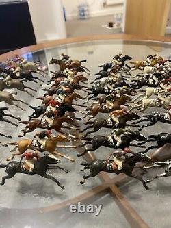 Britains & Jo Hill Co Lead Racehorse Collection 49 Horses Race Game Pre War