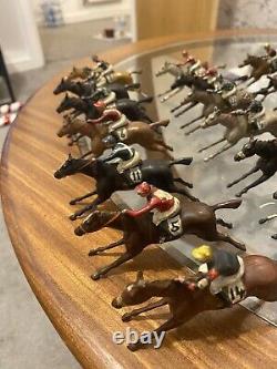 Britains & Jo Hill Co Lead Racehorse Collection 49 Horses Race Game Pre War