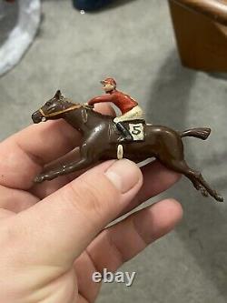 Britains & Jo Hill Co Lead Racehorse Collection 49 Horses Race Game Pre War