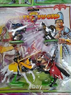 Britains Knights of the Sword Set x 7 Carded Figures Sealed in Packaging