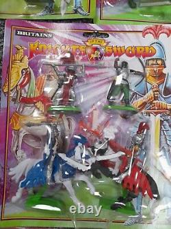 Britains Knights of the Sword Set x 7 Carded Figures Sealed in Packaging