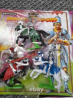Britains Knights of the Sword Set x 7 Carded Figures Sealed in Packaging
