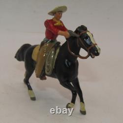 Britains Lead Cowboys On Horse Back Moving Arms Depose x FOUR