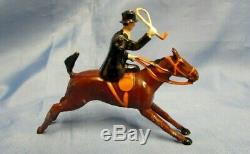 Britains Lead Pre War Hunt Set Mounted Huntsman Woman Movable Arms 5 Hounds Dogs