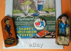 Britains Lead Sharps Toffee Sir Kreemy Knut Mint In Original Tin + Advert +badge