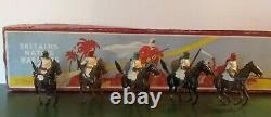 Britains Lead Soldiers 5 Pc Set Native Warriors Mounted Arabs Rare Org Box #164