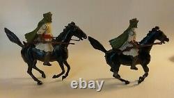 Britains Lead Soldiers 5 Pc Set Native Warriors Mounted Arabs Rare Org Box #164